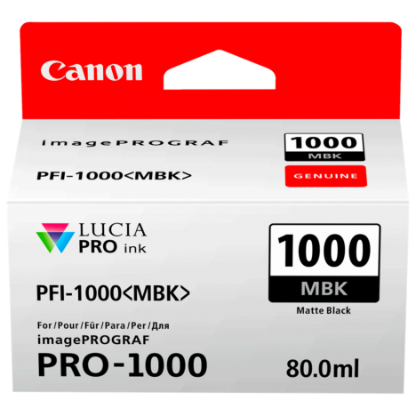 Canon oryginalny tusz PFI1000MBK 0545C001 matte black