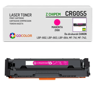 Toner do CANON CRG055 3014C002 iSENSYS MF743Cdw MF744Cdw Magenta z CHIPEM zamiennik 2.1K