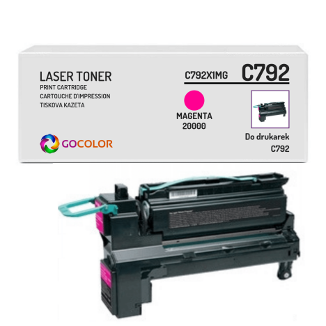 Toner do LEXMARK C792 C792X1MG Magenta Zamiennik