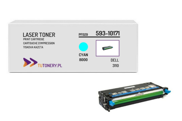 Toner do DELL 3110 3115 PF029 Cyan 593-10171 Zamiennik