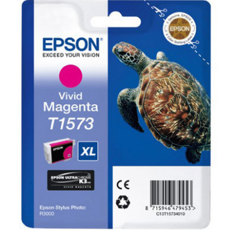 Epson oryginalny tusz T1573 vivid magenta