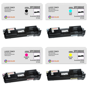 4 X TONER do RICOH SPC360HE 408184 408185 408186 408187 zamiennik