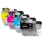 FULLBOX 4-pak tusz do BROTHER LC421BK LC421C LC421M LC421Y - 2
