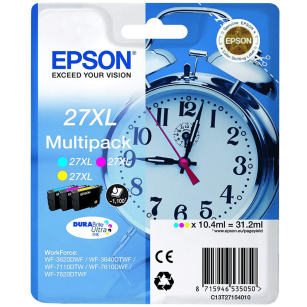 Epson oryginalny tusz 27XL T2715 C13T27154012 cyan / magenta / yellow