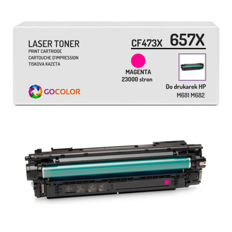 EOL Toner do HP CF473X 657X Color LaserJet Enterprise Flow MFP M681 M682 Magenta zamiennik