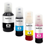 4 X TUSZ do EPSON 112 T06C1 T06C2 T06C3 T06C4 EcoTank ITS L6550 L11160 L15150 CMYK Pigment 127ml. /3x70 ml. - 3