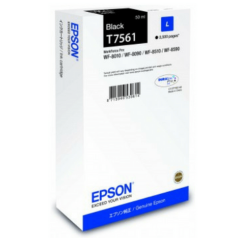 Epson oryginalny tusz T7561 L C13T756140 black