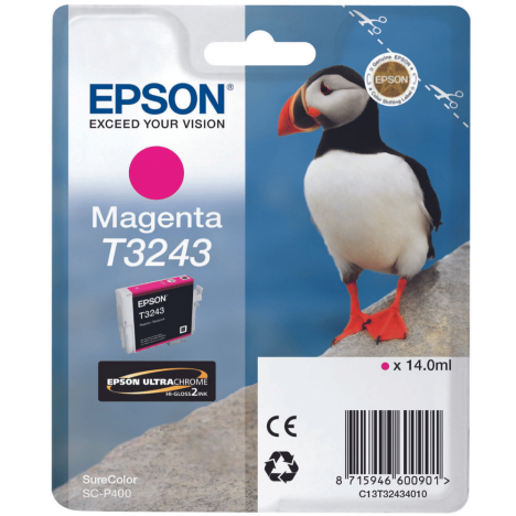 Epson oryginalny tusz T3243 magenta