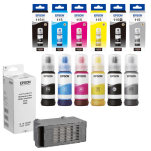 Epson oryginalny tusz 115 T07C T07D + oryginalny pojemnik na zużyty tusz C12C934591 6-pak - 3