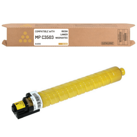 Toner do Ricoh MPC3503 Yellow MPC3003 MPC3004 MPC3504 841818 Zamiennik