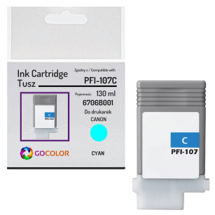 Tusz do CANON PFI107C imagePROGRAF ipf770 ipf670 cyan zamiennik