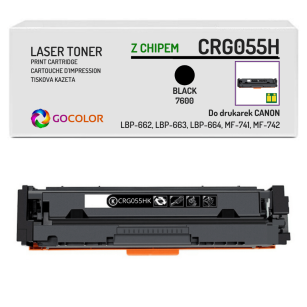 Toner do CANON CRG055H 3020C002 iSENSYS MF743Cdw MF744Cdw Black z CHIPEM zamiennik 7.6K