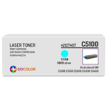Toner do OKI C5100 C5150 C5200 C5300 C5400 n, tn, 42127407 Cyan zamiennik - 2