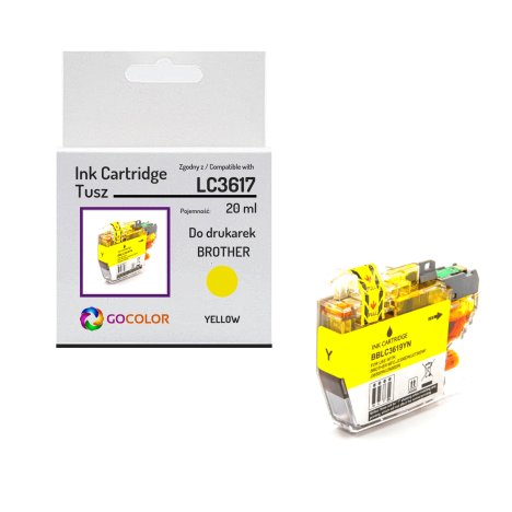 Tusz do BROTHER LC3617 Yellow zamiennik