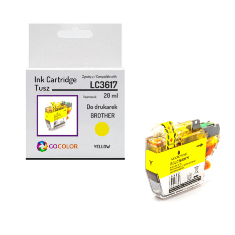 Tusz do BROTHER LC3617Y Yellow zamiennik