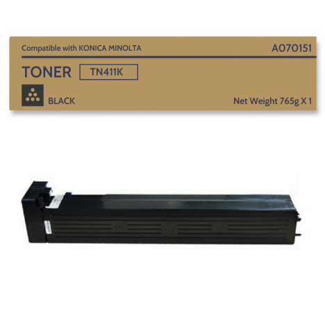 Toner do Konica Minolta TN411K Black Bizhub C451 40k (1x765g)