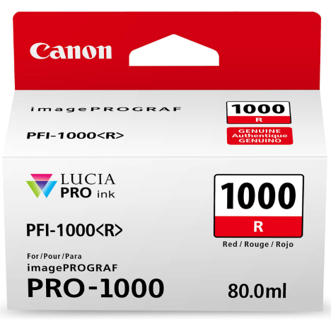 Canon oryginalny tusz PFI1000R 0554C001 red