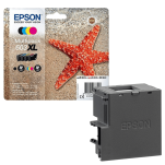 Epson oryginalny tusz 603XL T03A6 C13T03A64010 4-pak + oryginalny pojemnik na zużyty tusz C12C934461 - 3