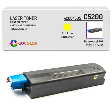 Toner do OKI C5200 C5400 n, 42804505 Yellow zamiennik