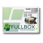 FULLBOX 4-pak tusz do BROTHER LC1220BK LC1220C LC1220M LC1220Y - 3