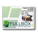 FULLBOX 4-pak TUSZ do BROTHER LC1220BK LC1220C LC1220M LC1220Y - 3