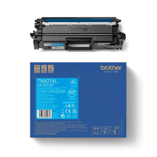Brother oryginalny toner TN821XLC HLL9430CDN MFCL9630CDN 9,0K cyan