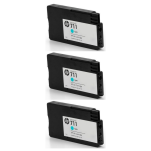 HP oryginalny Tusz CZ134A 711 cyan 3 sztuki - 2