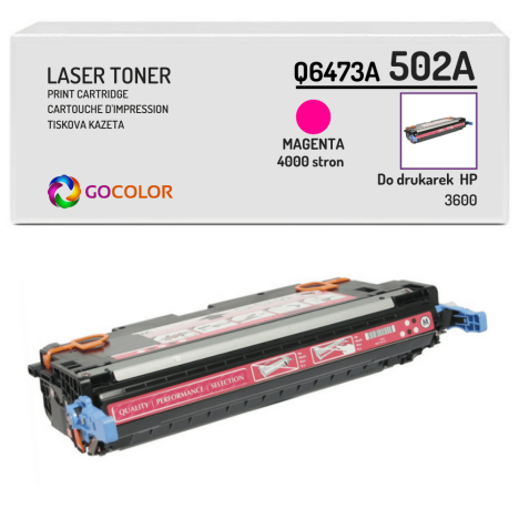 EOL Toner do HP Q6473A 502A 3600 Magenta Zamiennik