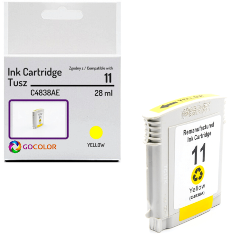 Tusz do HP C4838A 11 Yellow Zamiennik