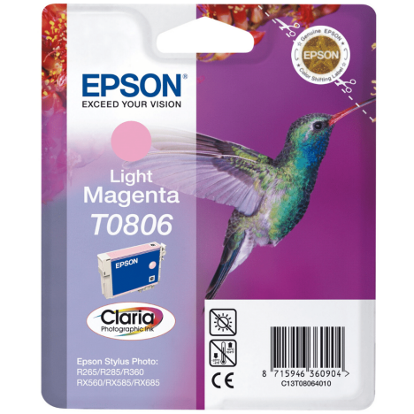 Epson oryginalny tusz T0806 light magenta