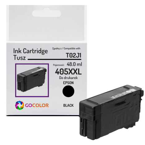 Tusz do EPSON 405XXL T02J1 C13T02J14010 WorkForce WF7830 black Zamiennik 48.0ml