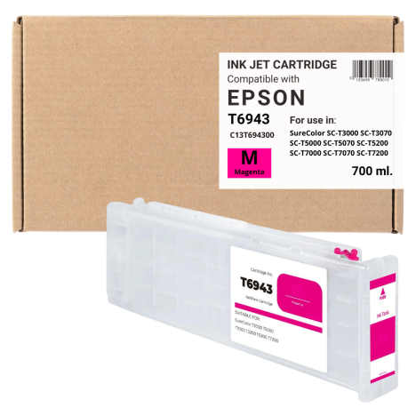 Tusz do EPSON T6943 SureColor SCT3000 SCT5000 SCT5200 Magenta Zamiennik 700 ml