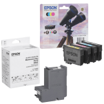 Epson oryginalny tusz 502 T02V6 C13T02V64010 + oryginalny pojemnik na zużyty tusz C13T04D100 4-pak - 2
