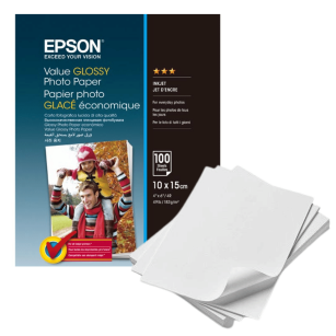 Epson oryginalny papier 10x 15cm 183g/m2 100 arkuszy GLOSSY Photo Paper C13S400039