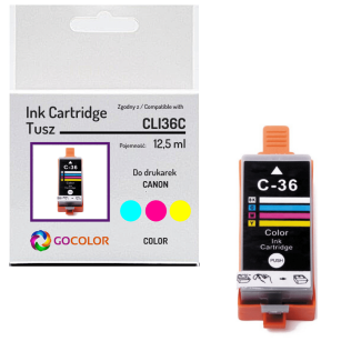 Tusz do CANON CLI36C 1511B001 Kolorowy zamiennik