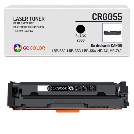 Toner do CANON CRG055 3016C002 Black zamiennik bez CHIPA