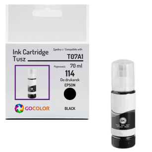 Tusz do EPSON 114 T07A1 C13T07A140 EcoTank ET8500 ET8550 black Zamiennik 70ml
