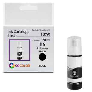 Tusz do EPSON 114 T07A1 C13T07A140 EcoTank ET8500 ET8550 black Zamiennik 70ml