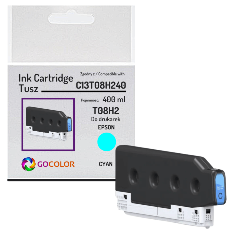 Tusz do EPSON T08H2 C13T08H240 WorkForce Enterprise AM-C4000 400.0ml Pigment cyan zamiennik