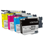 FULLBOX 4-pak TUSZ do BROTHER LC527XLBK LC527XLC LC527XLM LC527XLY - 2
