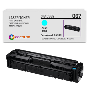 Toner do CANON 067C 5101C002 iSENSYS LBP631Cw LBP633Cdw MF651Cw cyan Zamiennik 1.2K