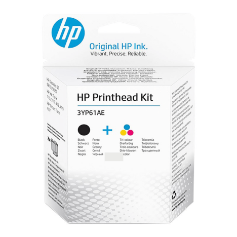 HP oryginalny zestaw głowic 3YP61AE black + kolor