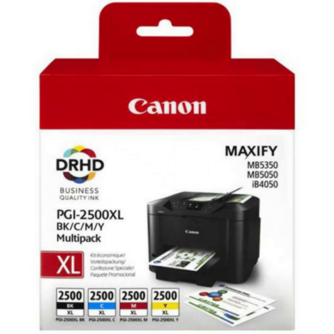 Canon oryginalny tusz PGI2500XL 9254B004 9254B010 black / cyan / magenta / yellow 4-pak