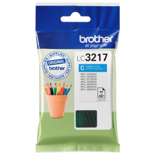 Brother oryginalny Tusz LC3217C cyan