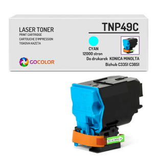 Toner do KONICA MINOLTA TNP49C A95W450 Bizhub C3351 C3851 Cyan Zamiennik