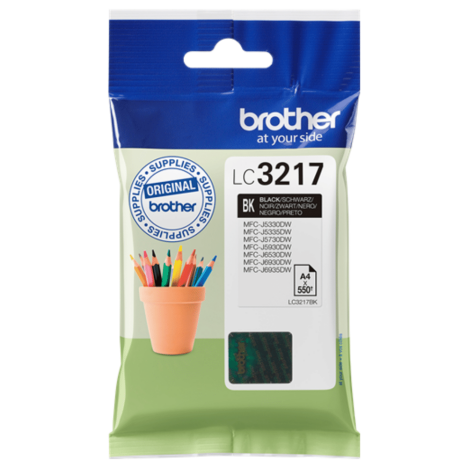 Brother oryginalny Tusz LC3217BK black