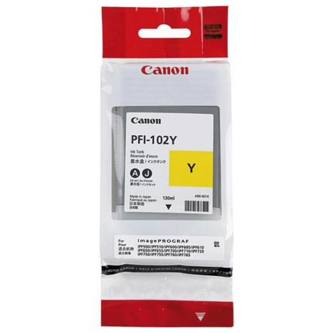 Canon oryginalny tusz PFI102Y 0898B001 yellow