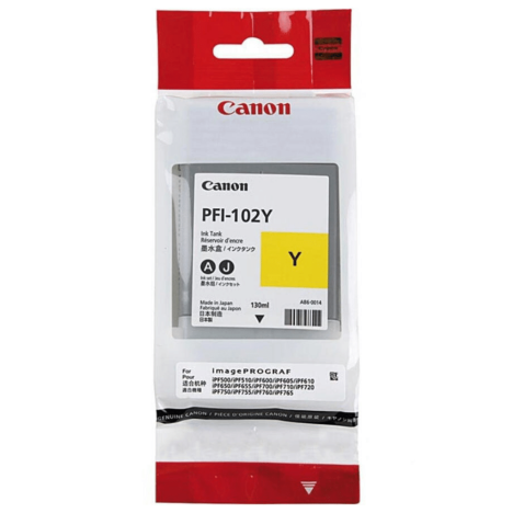 Canon oryginalny tusz PFI102Y 0898B001 yellow