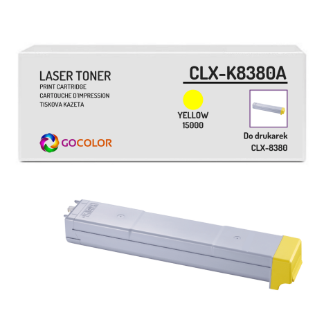 Toner do SAMSUNG CLX-8380 CLX-Y8380A Yellow Zamiennik