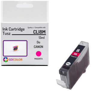 Tusz do CANON CLI8M 0622B001 Magenta 100 % nowy zamiennik